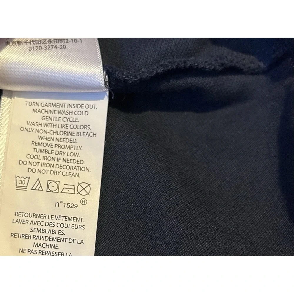Polo Ralph Lauren Polo‎ Shirt Navy Blue Spell Out Flip Collar Men's 2XL